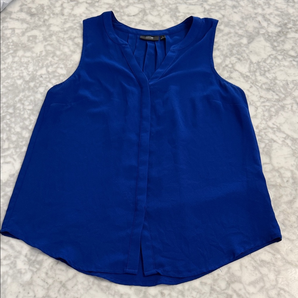 Apt. 9 Royal Blue Sleeveless Blouse